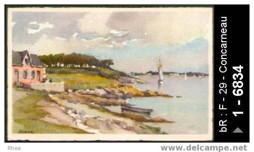 29 Concarneau - No 441 Concarneau - plage dessin gouache - cpsm -  /  D29D  K29039K  C29039C