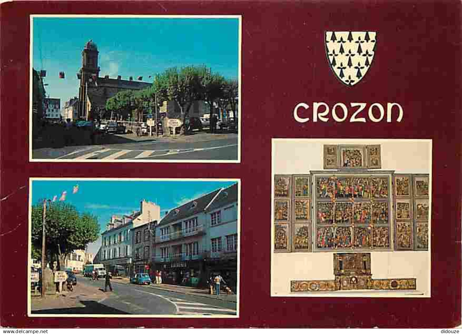 29 - Crozon - Multivues - Automobiles - Blasons - Art Religieux - Voir Scans Recto Verso