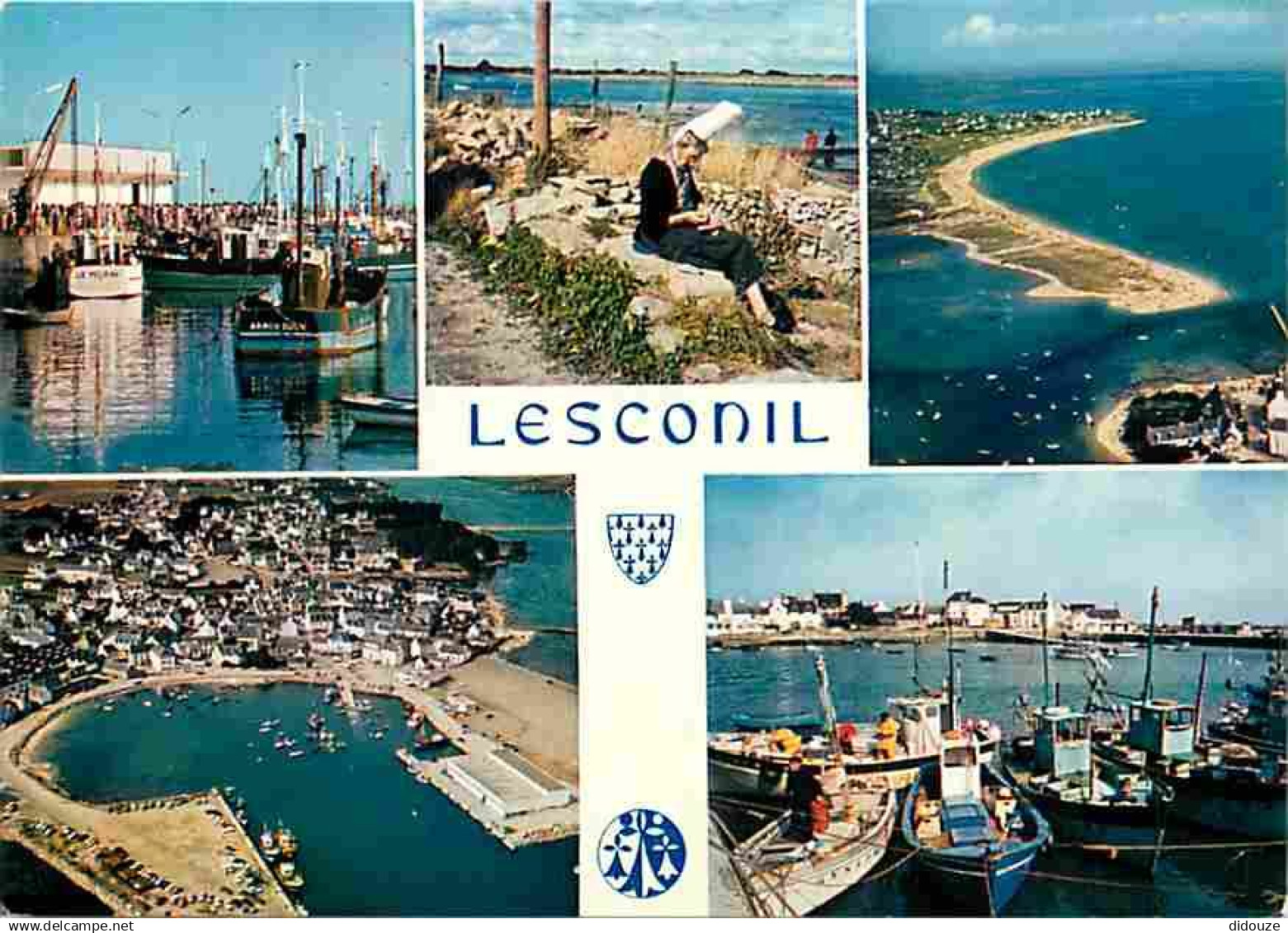 29 - Lesconil - Multivues - Bateaux - Folklore - Voir Scans Recto Verso