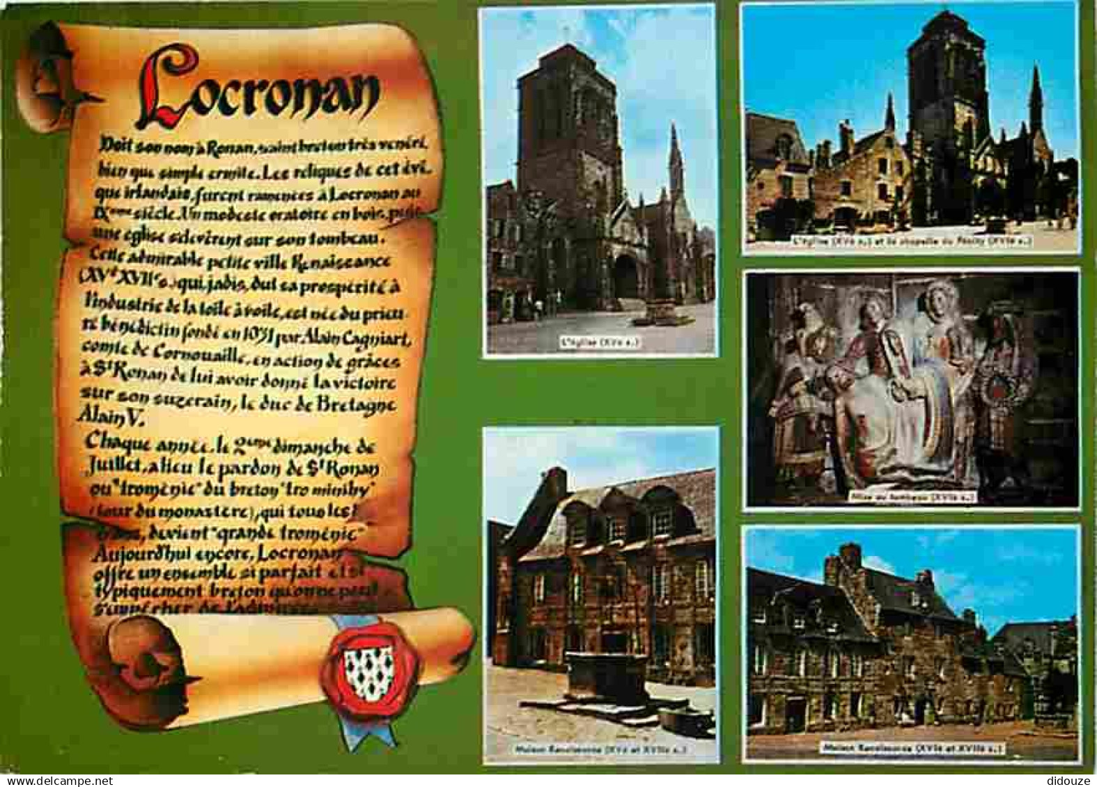 29 - Locronan - Multivues - Flamme Postale - Voir Scans Recto Verso