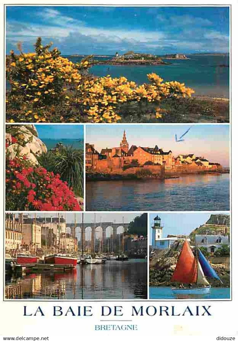 29 - Morlaix - La Baie de Morlaix - Multivues - Flamme Postale - Voir Scans Recto Verso