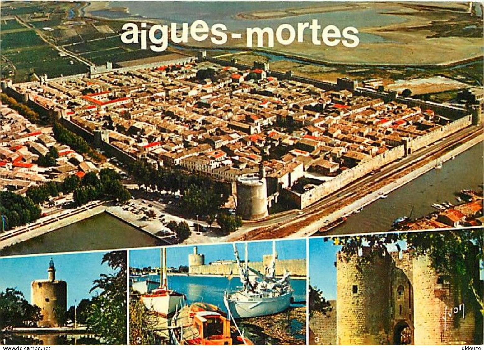 30 - Aigues Mortes - Multivues - Bateaux - CPM - Voir Scans Recto-Verso