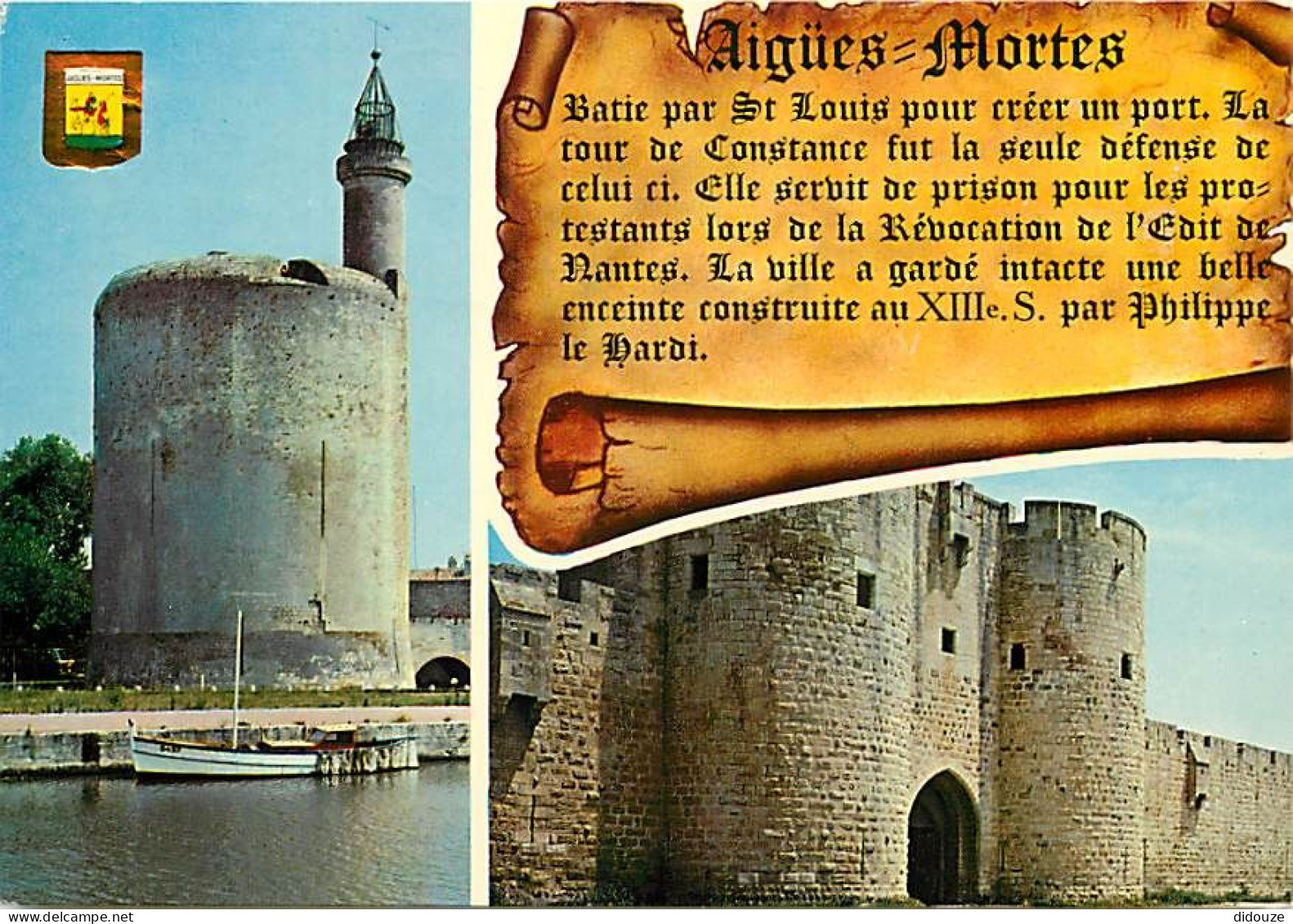 30 - Aigues Mortes - Multivues - Blasons - CPM - Voir Scans Recto-Verso