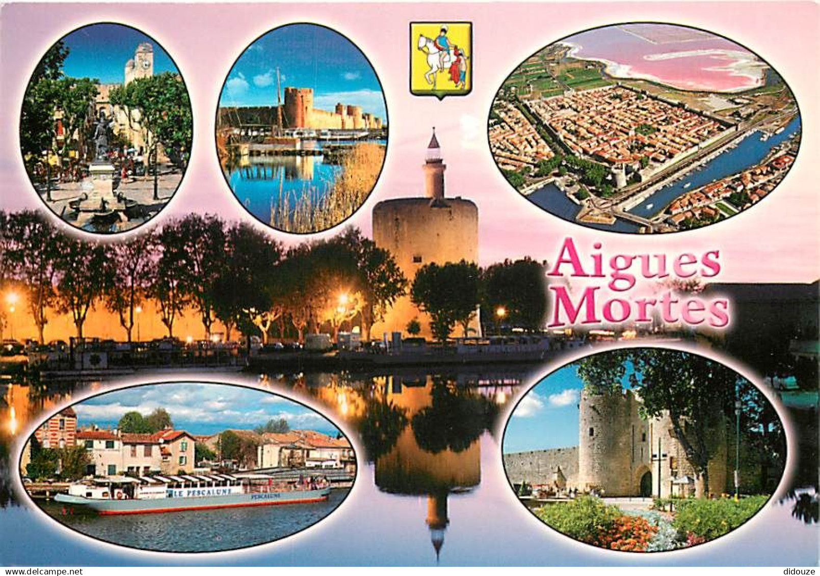 30 - Aigues Mortes - Multivues - Blasons - CPM - Voir Scans Recto-Verso