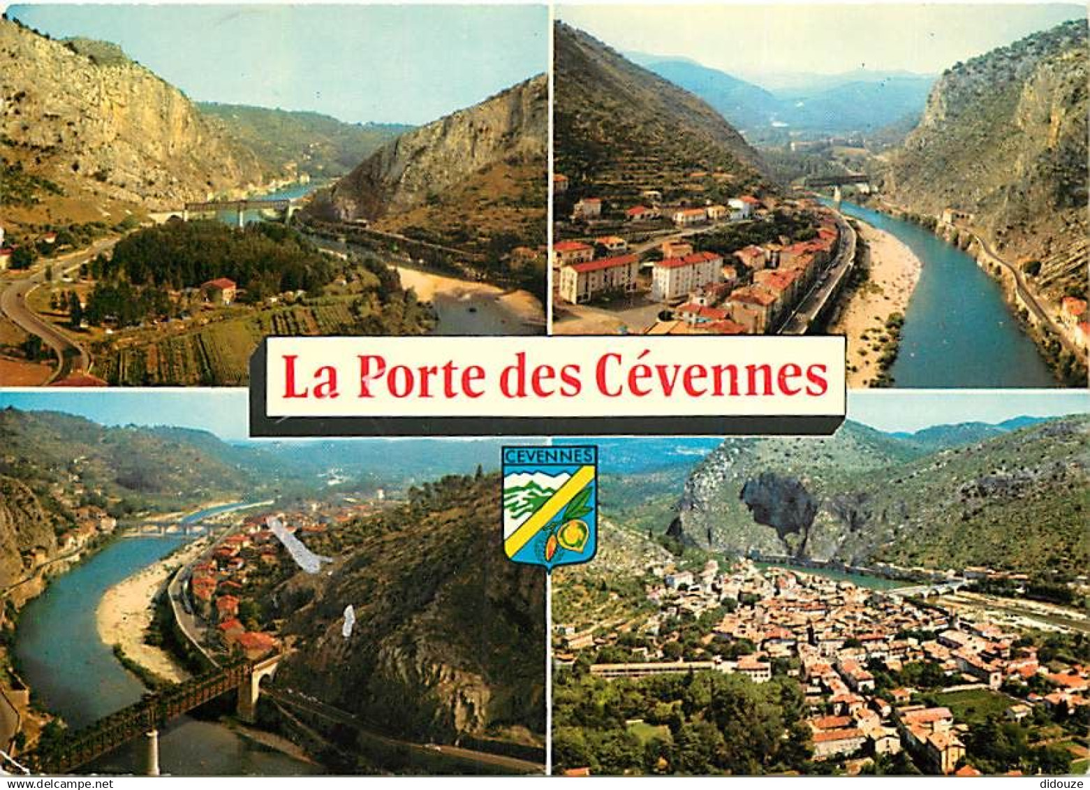 30 - Anduze - Multivues - Blasons - Vue aérienne - CPM - Voir Scans Recto-Verso