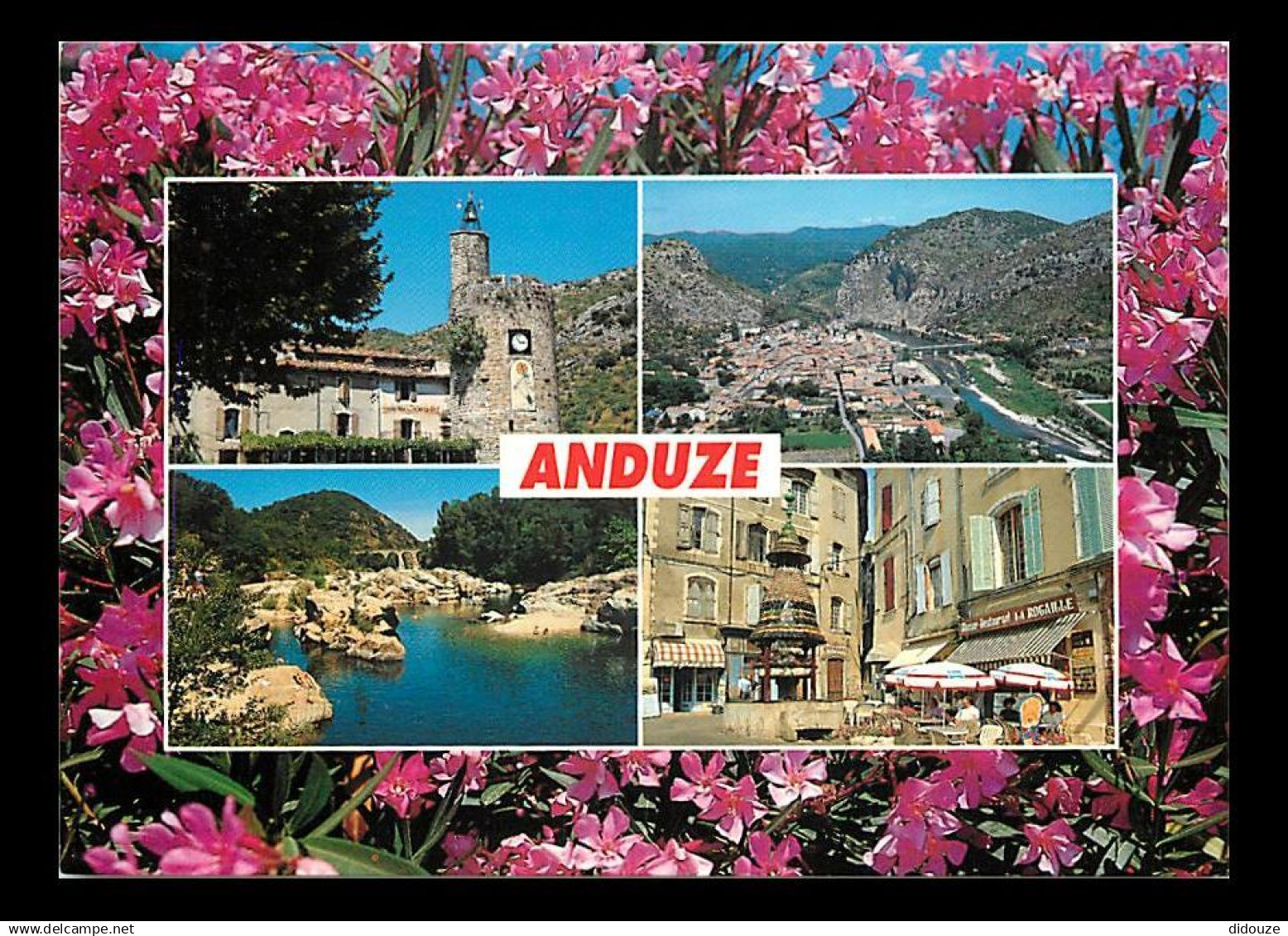 30 - Anduze - Multivues - Fleurs - Flamme Postale de La Bambouseraie d'Anduze - CPM - Voir Scans Recto-Verso