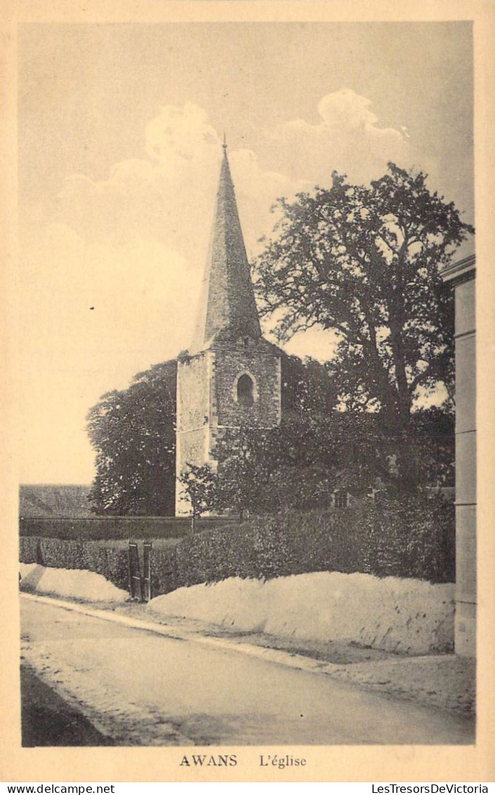 [-30%] BELGIQUE - Awans - L'église - Carte postale ancienne