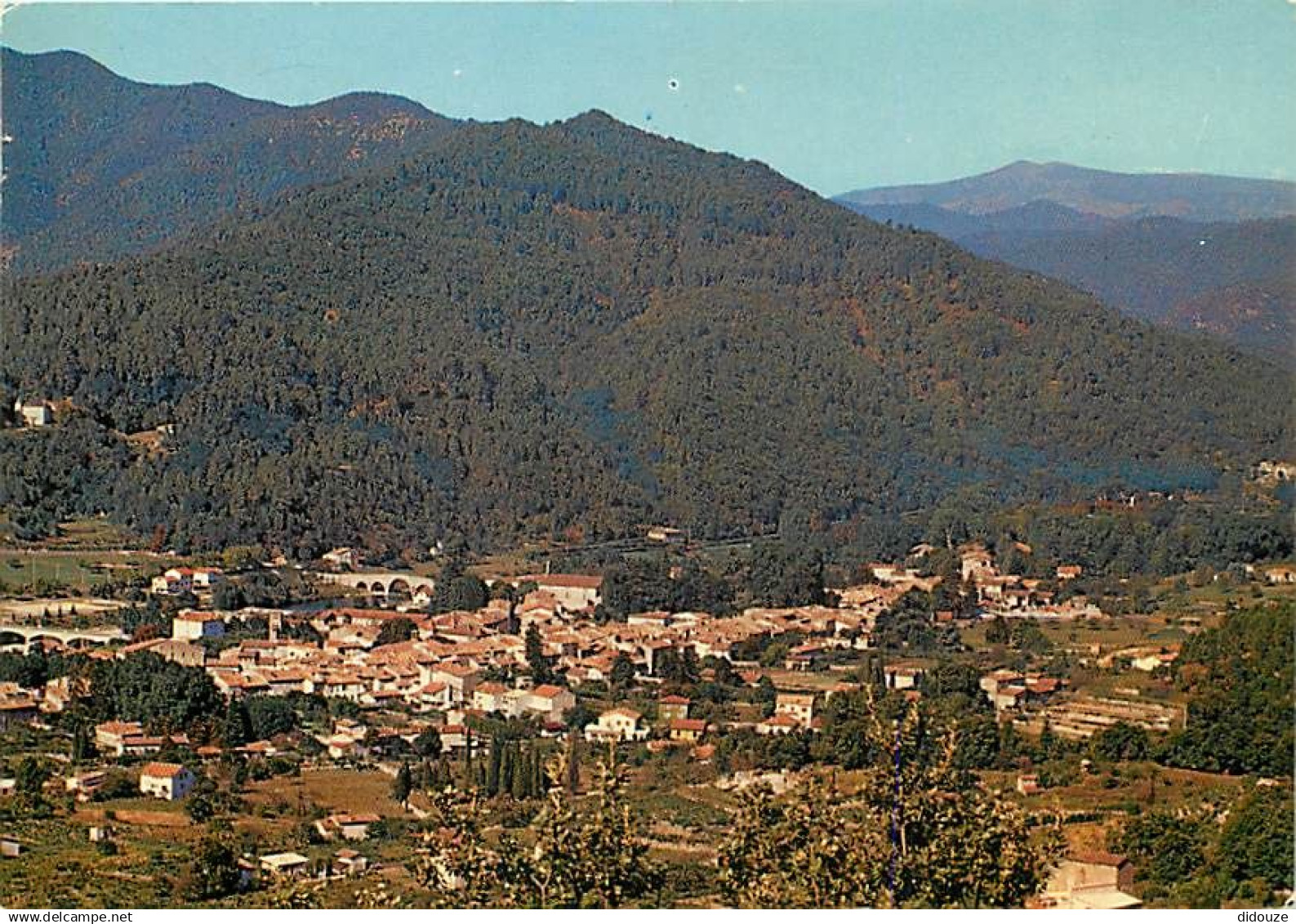 30 - Saint Jean du Gard - Vue Générale aérienne - Flamme Postale de Saint Jean du Gard - CPM - Voir Scans Recto-Verso