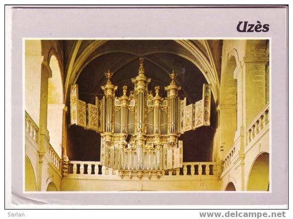 30 , UZES, Les grandes orgues de la cathedrale , cpm ( ORGUE ORGEL ORGAN ORGANO )