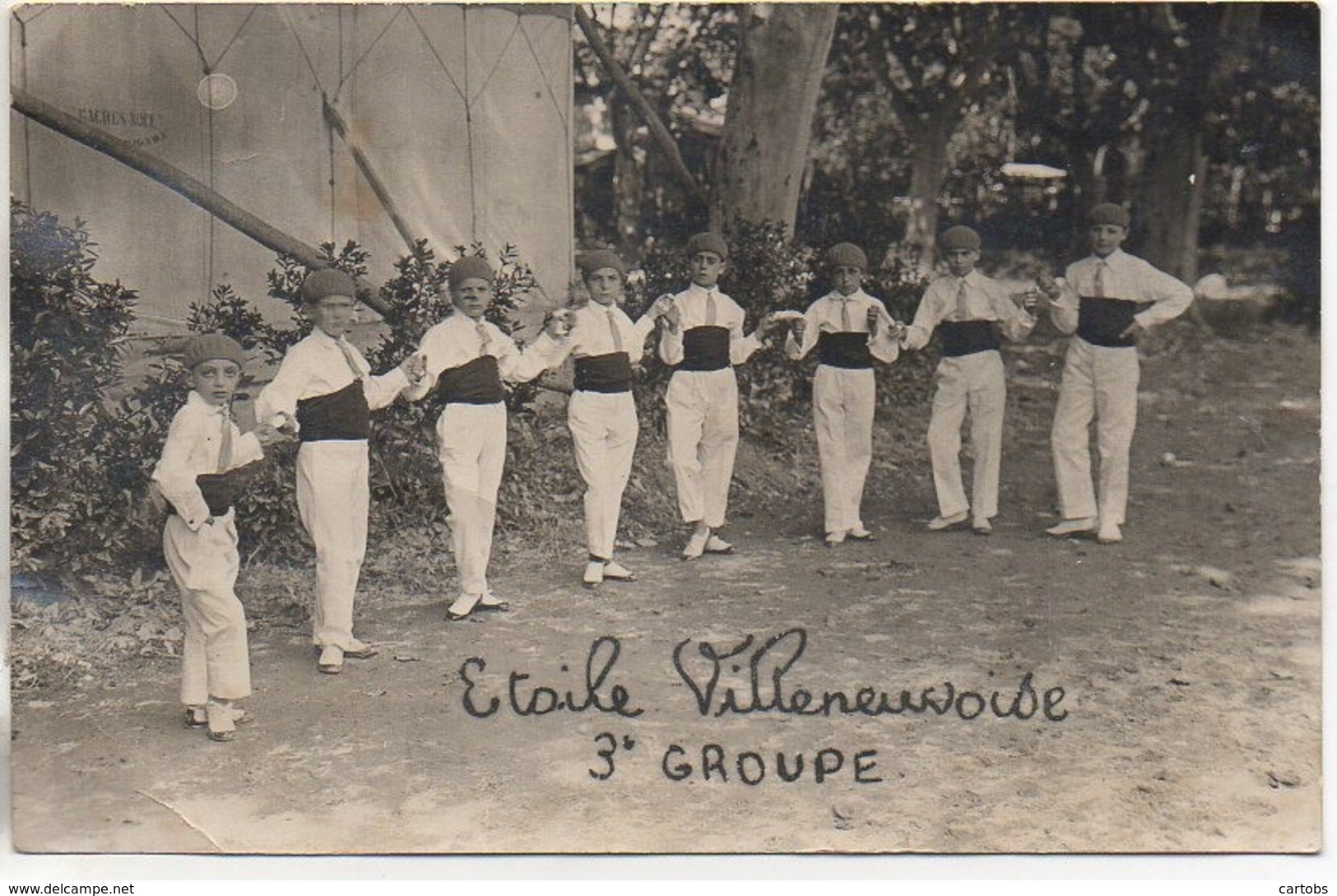 30 VILLENEUVE-lès-AVIGNON  Carte Photo de l'Etoile Villeneuvoise 3e Groupe