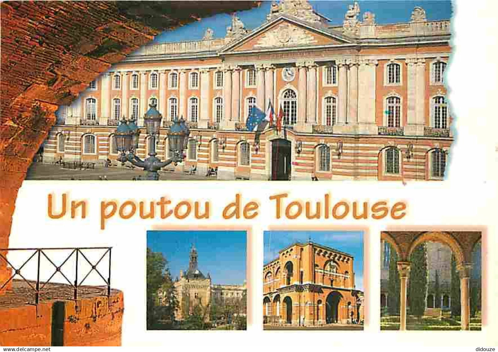 31 - Toulouse - Un poutou de Toulouse - Multivues - Drapeaux - CPM - Voir Scans Recto-Verso