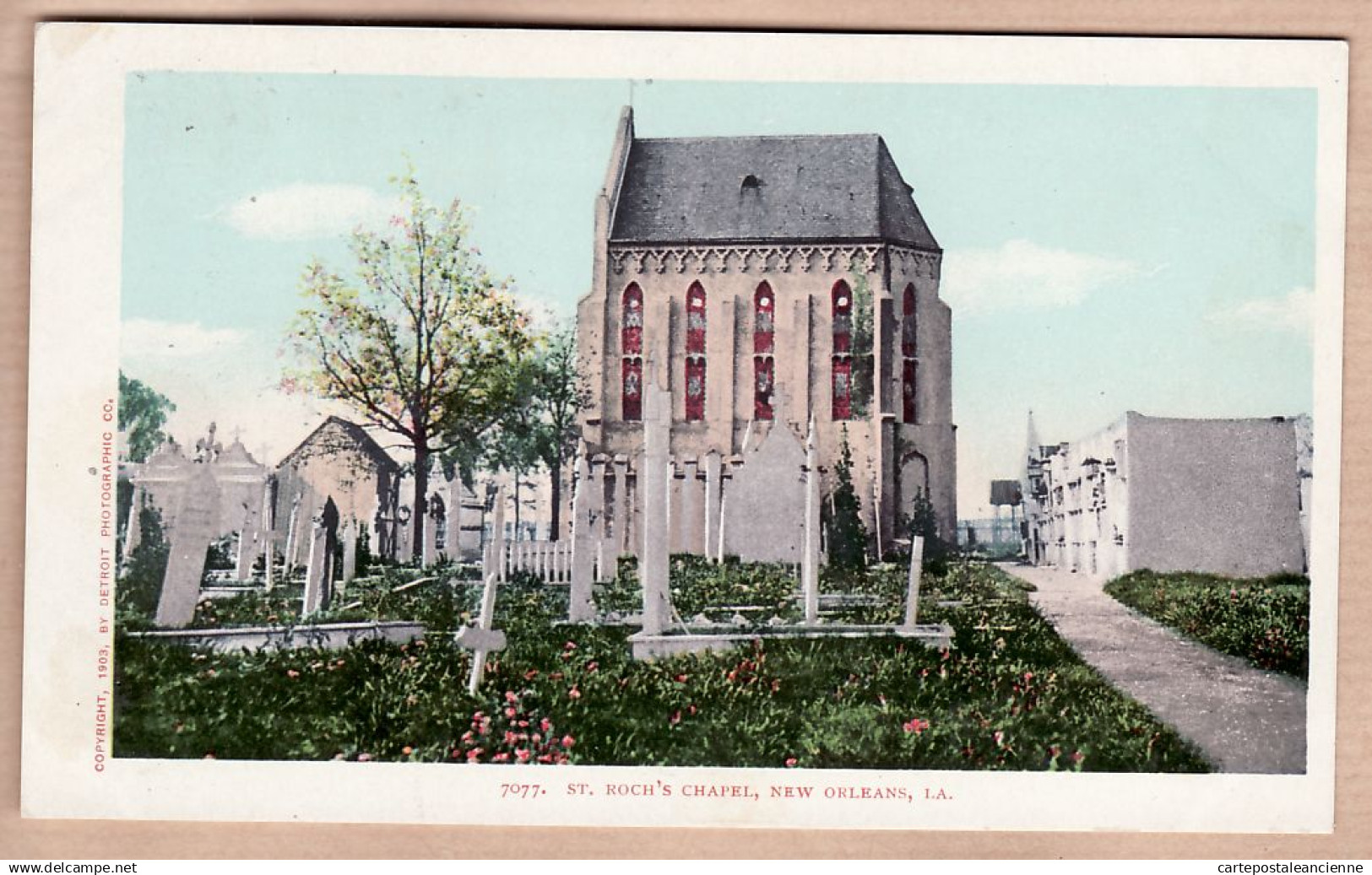 31780 / ⭐ ◉  NEW-ORLEANS Louisiana-LA SAINT-ROCH'S Chapel Copyright 1903 By DETROIT PHOTOGRAPHIC Co N°7077