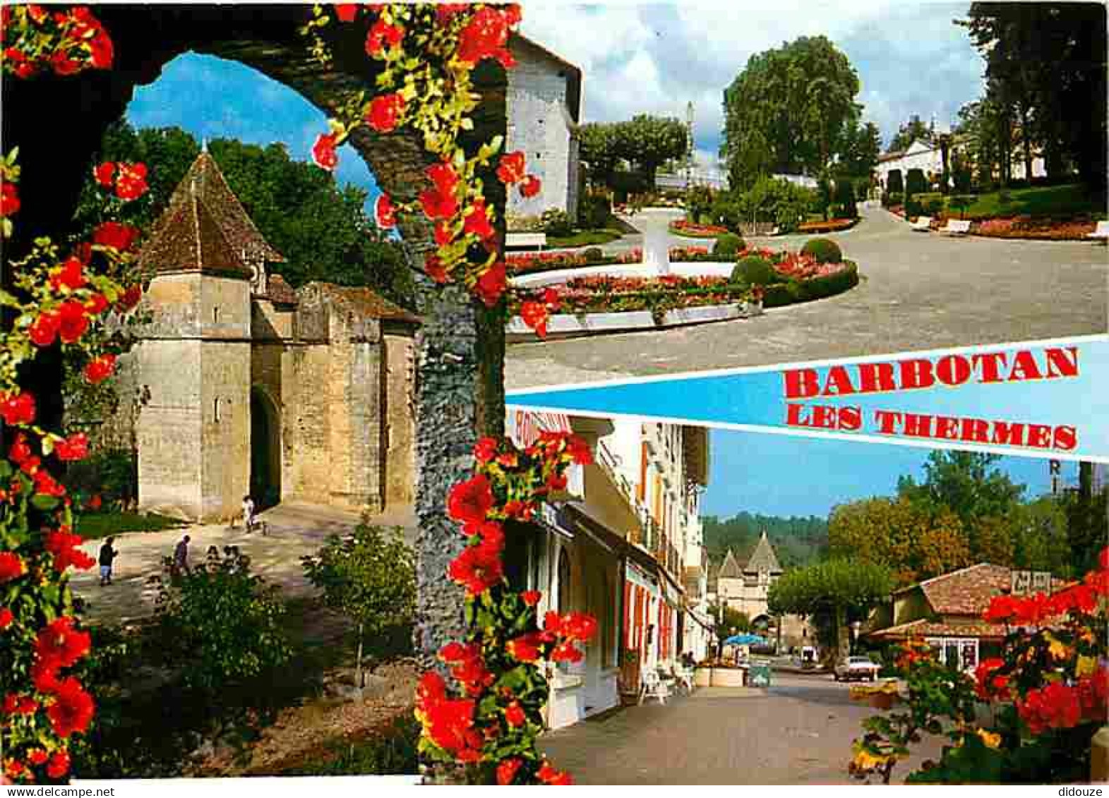 32 - Barbotan les Thermes - Multivues - Automobiles - Fleurs - Flamme Postale de Barbotan les Thermes - CPM - Voir Scans