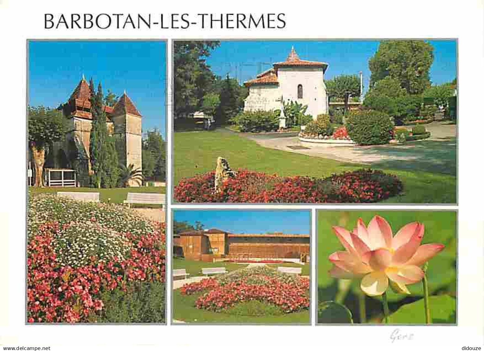 32 - Barbotan les Thermes - Multivues - Fleurs - Flamme Postale de Barbotan les Thermes - CPM - Voir Scans Recto-Verso