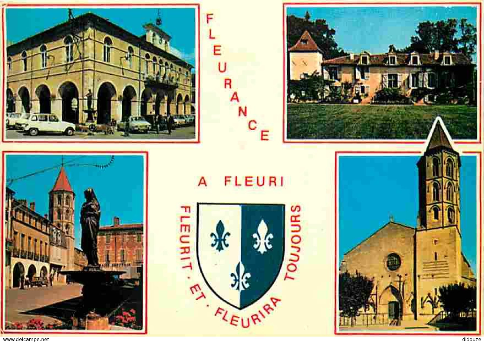 32 - Fleurance - Multivues - Automobiles - Blasons - Flamme Postale de Fleurance - CPM - Voir Scans Recto-Verso