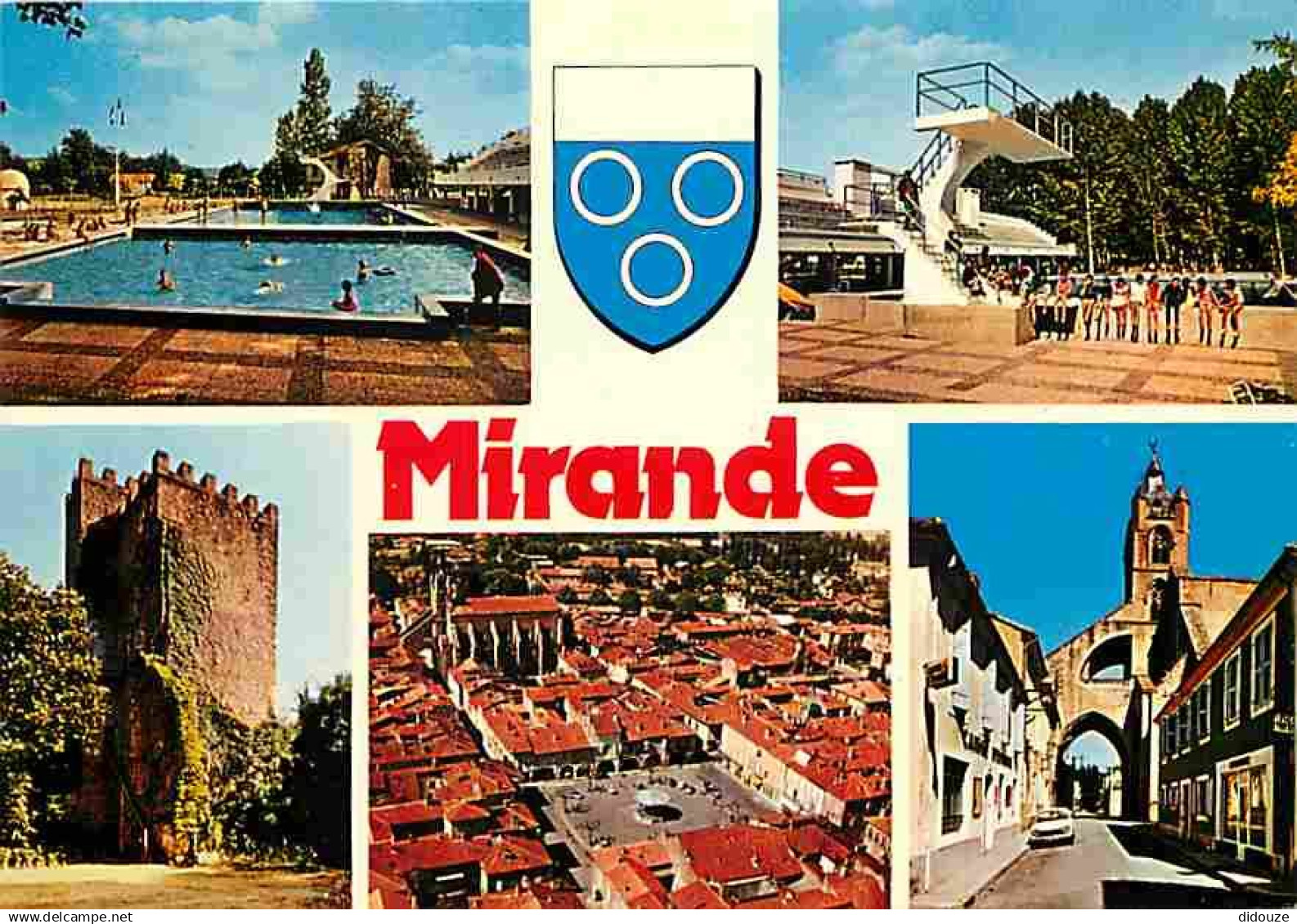 32 - Mirande - Multivues - Automobiles - Blasons - Piscine - CPM - Voir Scans Recto-Verso