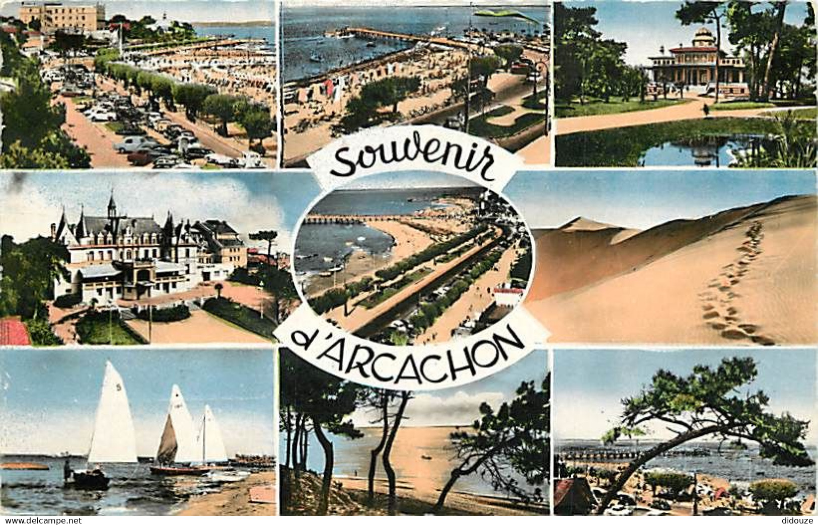 33 - Arcachon - Multivues - Flamme Postale de Arcachon - CPM - Voir Scans Recto-Verso