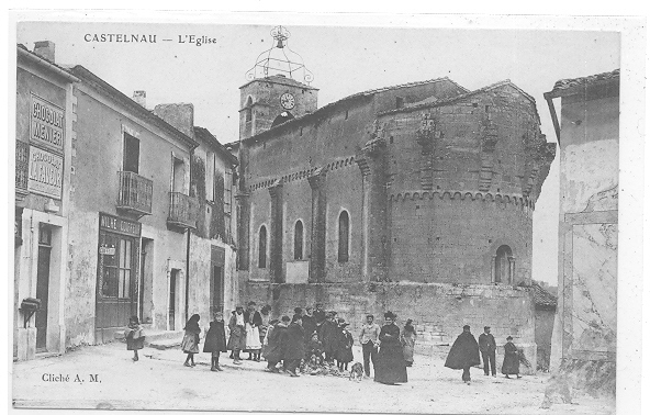 34 // CASTELNAU LE LEZ  - l´église, ANIMEE, cliché AM