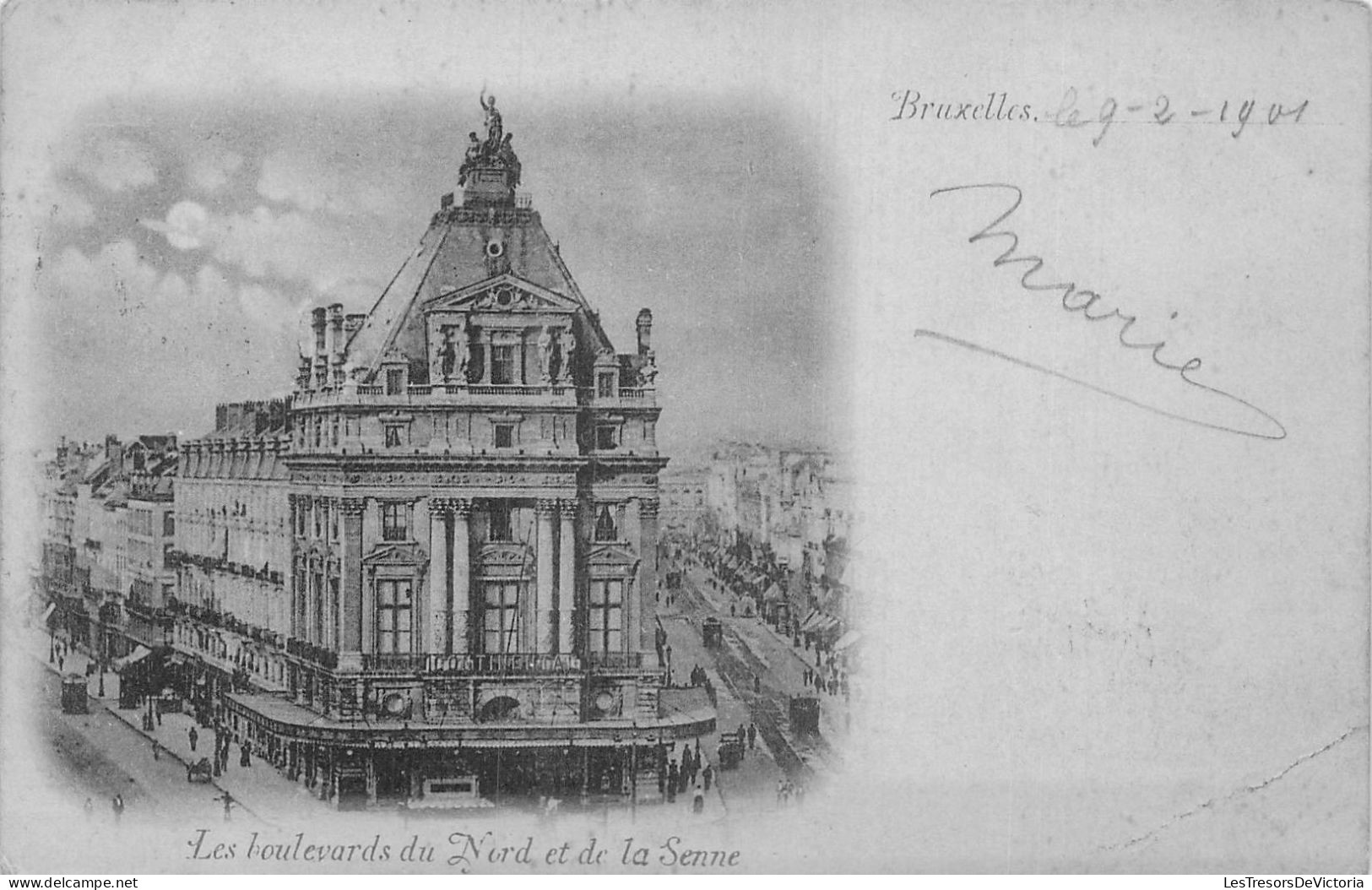 [-35%] BELGIQUE - Bruxelles - Les Boulevards du Nord et de la Senne - Carte postale ancienne