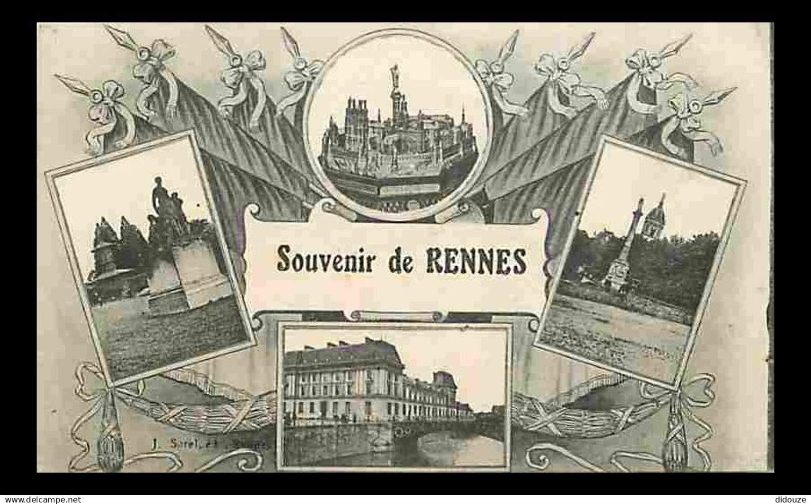 35 - Rennes - Souvenir de Rennes - Multivues - CPA - Voir Scans Recto-Verso