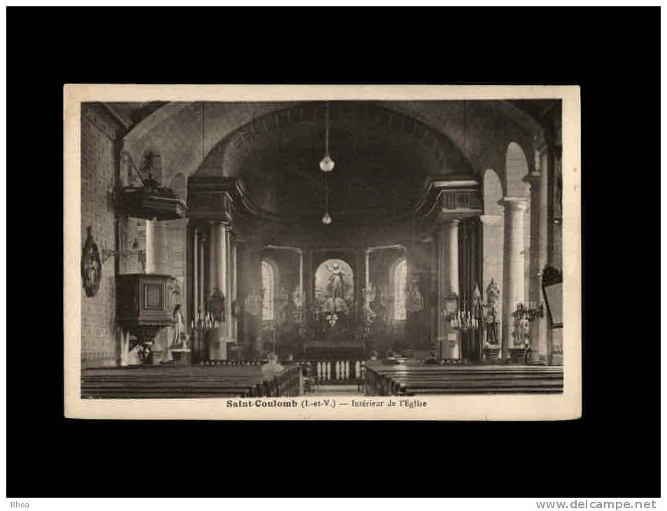 35 - SAINT-COULOMB - Intérieur de l'Eglise