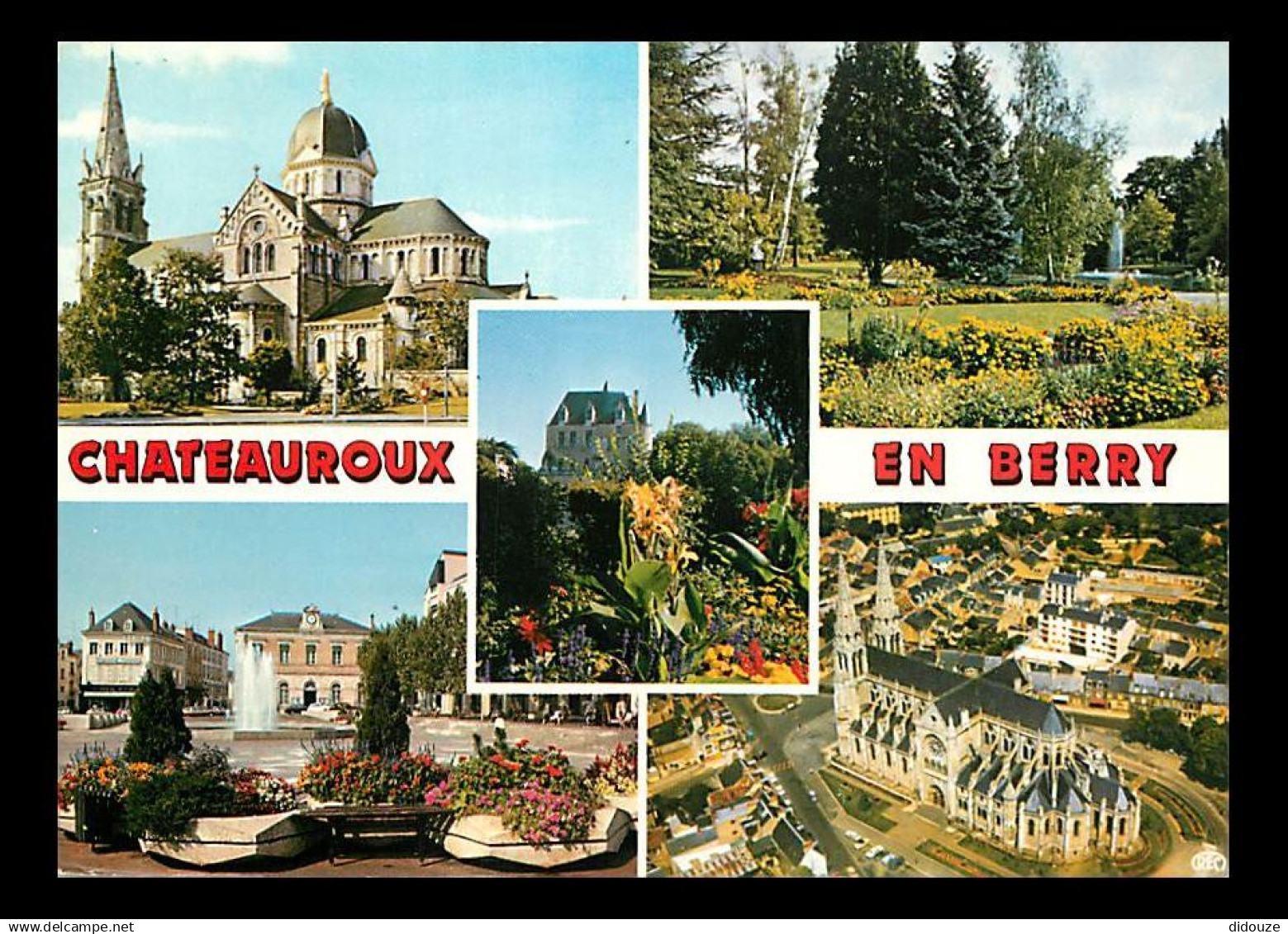 36 - Chateauroux - Multivues - Fleurs - Flamme Postale de Chateauroux - CPM - Voir Scans Recto-Verso