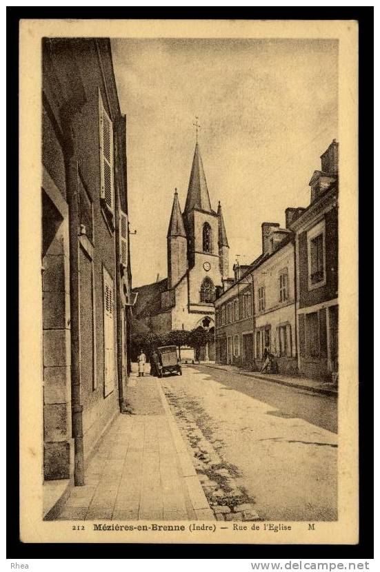 36 Mézières-en-Brenne eglise sépia D36D K36123K C36123C RH068330