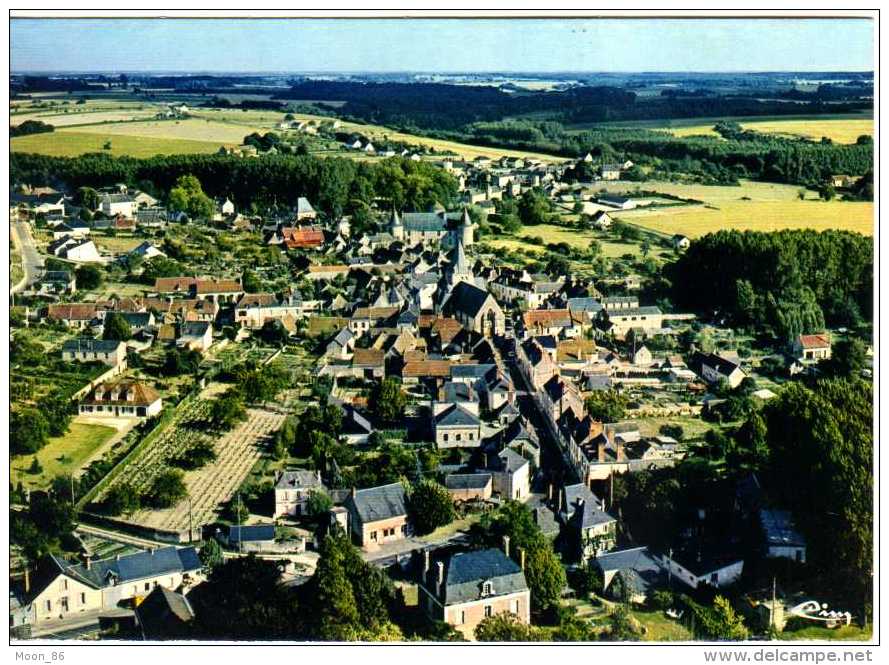 37 GENILLE - vue aérienne de 1992