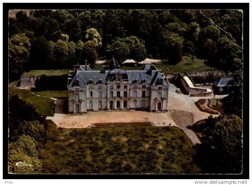 37 L'Île-Bouchard vue aerienne chateau D37D C37119C RH070488