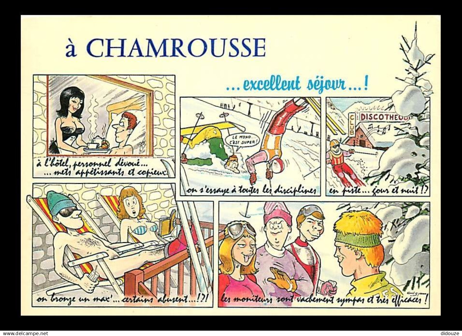 38 - Chamrousse - Multivues - Dessin humoristique - Carte Neuve - CPM - Voir Scans Recto-Verso