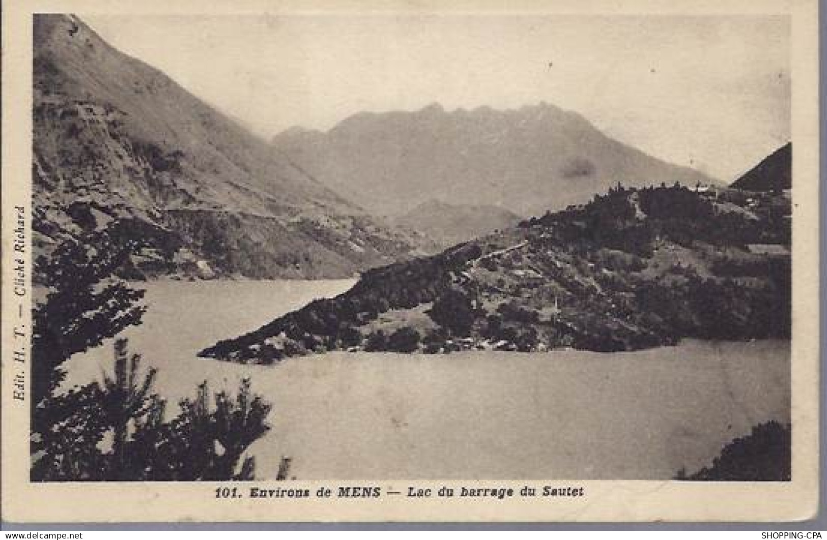 38 - Env. de Mens - Lac du barrage du Sautet