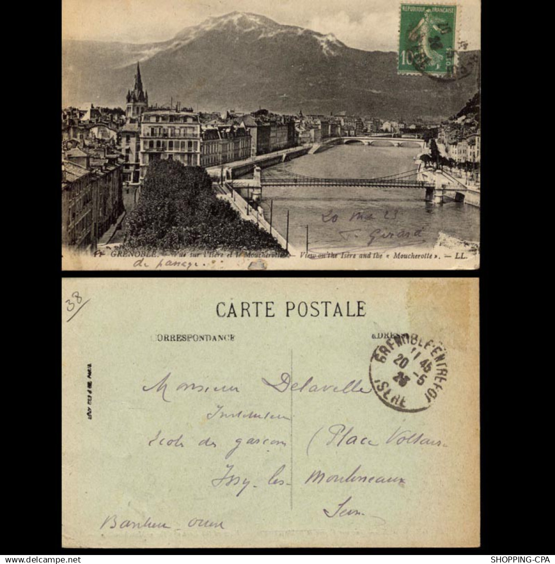 38 - Grenoble - Vue sur l'Isere