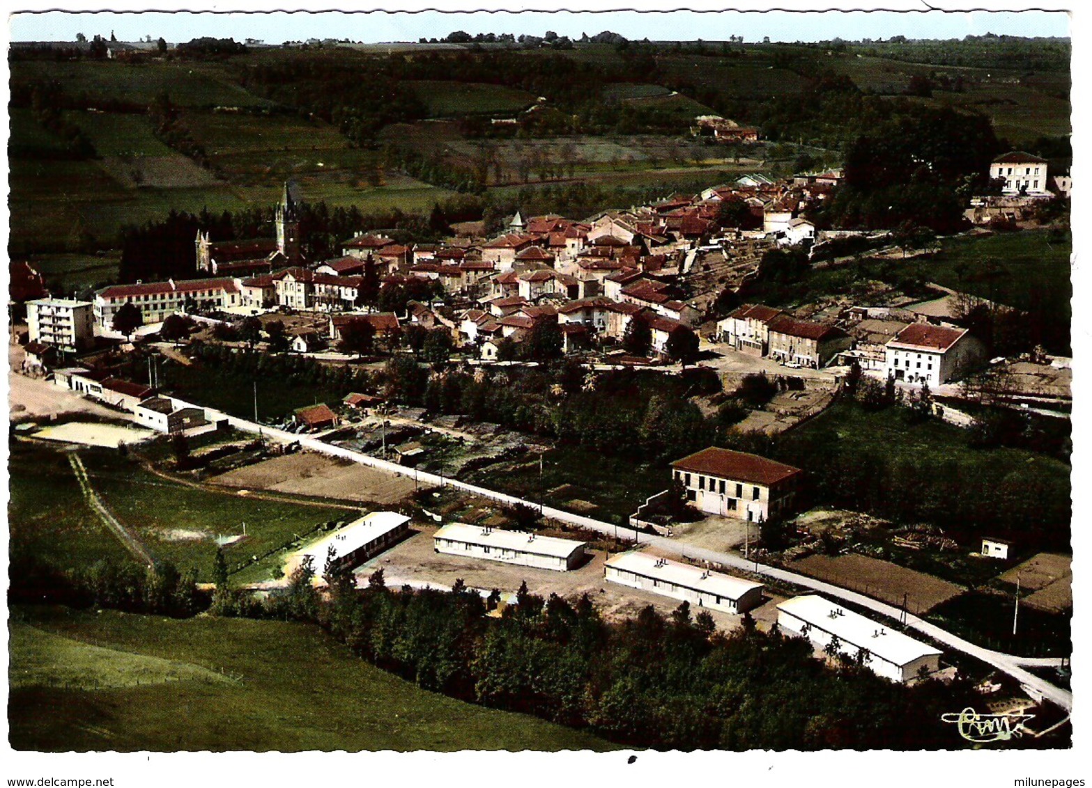 38 ISERE Vue générale aérienne de ROYBON