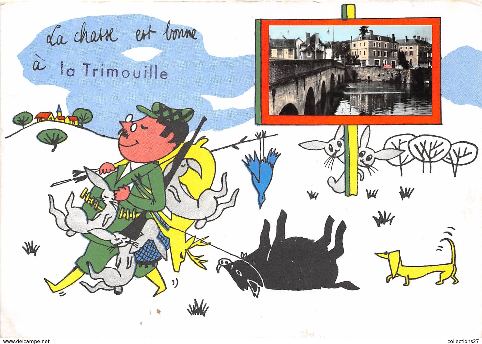 38-LA TRIMOUILLE- LA CHASSE EST BONNE A LA TRIMOUILLE