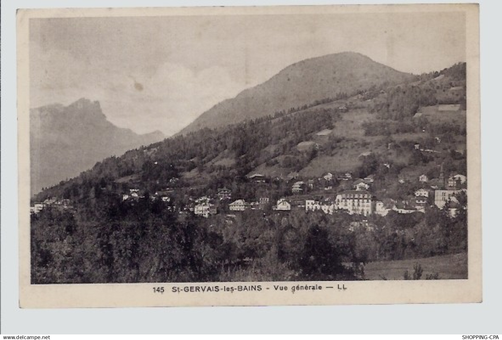 38 - Saint-Gervais-les-Bains - Vue générale - Voyagé - Dos divisé...