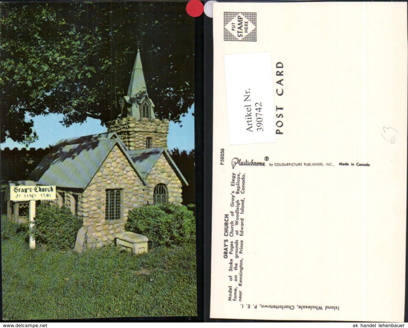 390742,Canada Prince Edward Island Kensington Grays Church Kirche