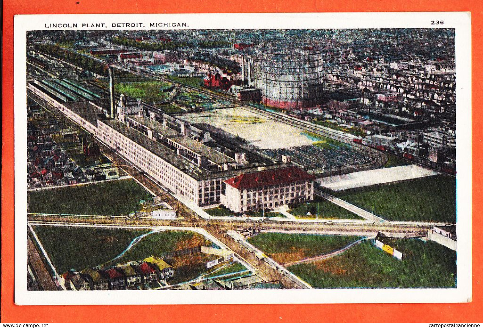 39578 ⭐ DETROIT MI-Michigan USA ◉ LINCOLN Motor Company Factory Plant 1930s (•◡•) UNION NEWS Company 236