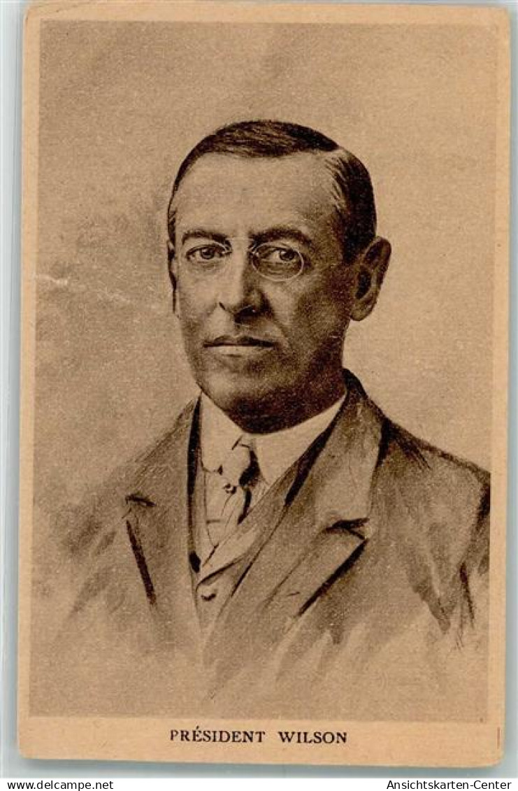 39621798 - Portraetzeichnung 28. US-Praesident Woodrow Wilson