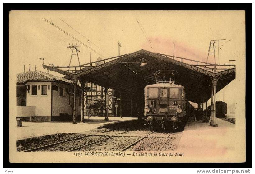 40 Morcenx gare train sépia D40D K40197K C40197C RH066002