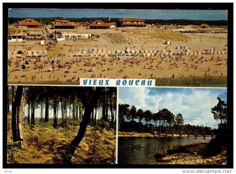 40 Vieux-Boucau-les-Bains multi vue plage D40D K40310K C40328C RH066299