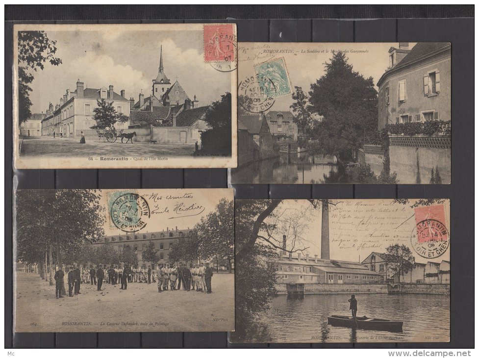 41 - Romorantin - Lot de 5 cartes ....