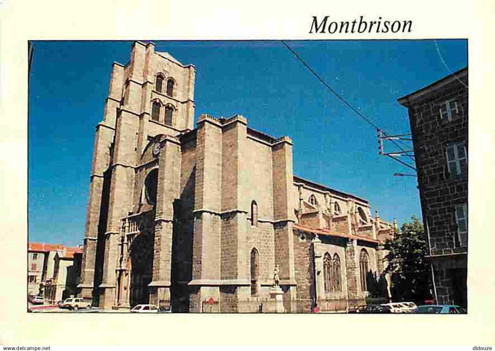 42 - Montbrison - Eglise Notre-Dame - Flamme Postale 20 km de Montbrison 1991 - CPM - Voir Scans Recto-Verso