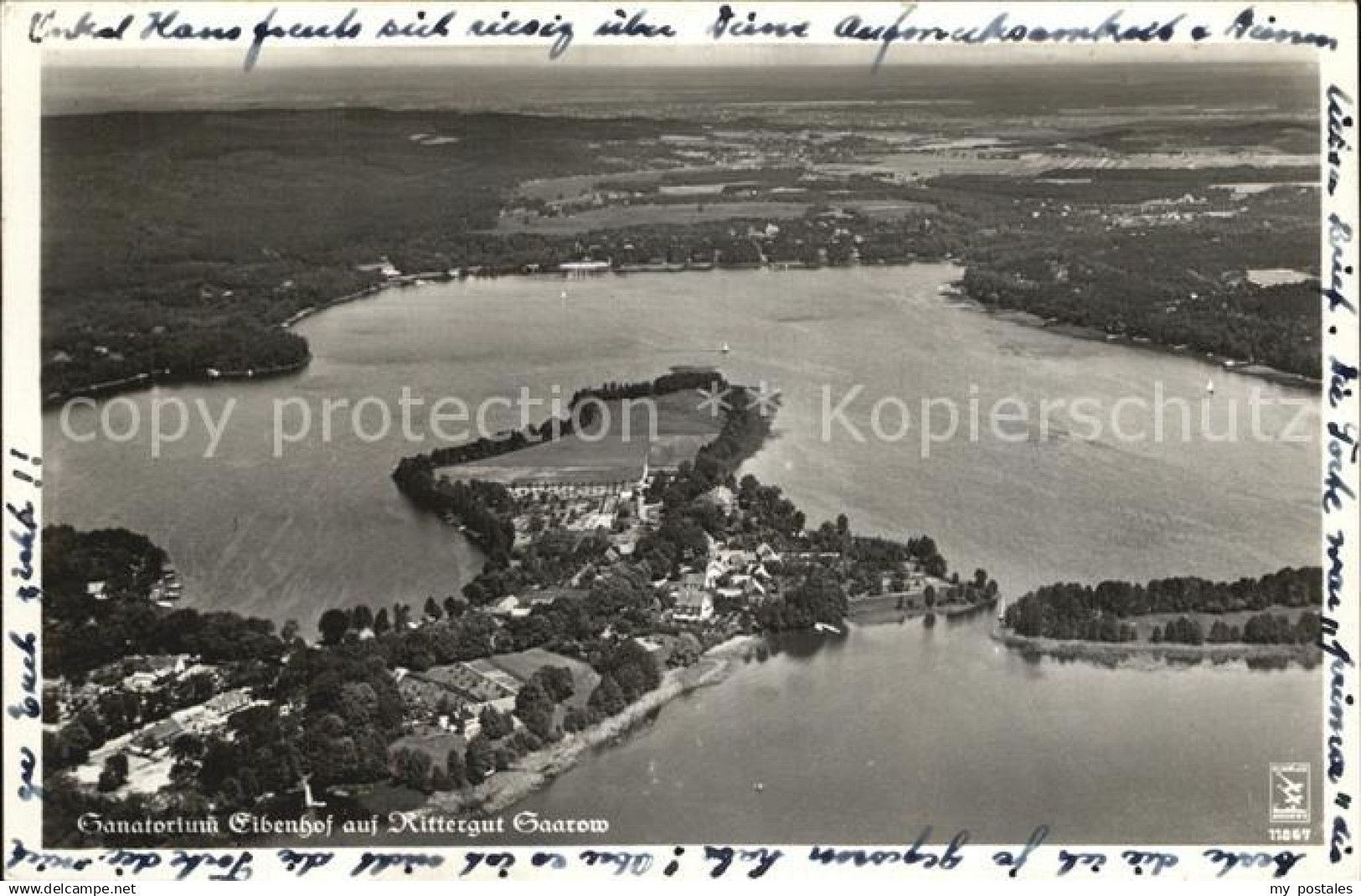 42561604 Bad Saarow Sanatorium Eibenhof auf Rittergut Saarow Scharmuetzelsee Fli