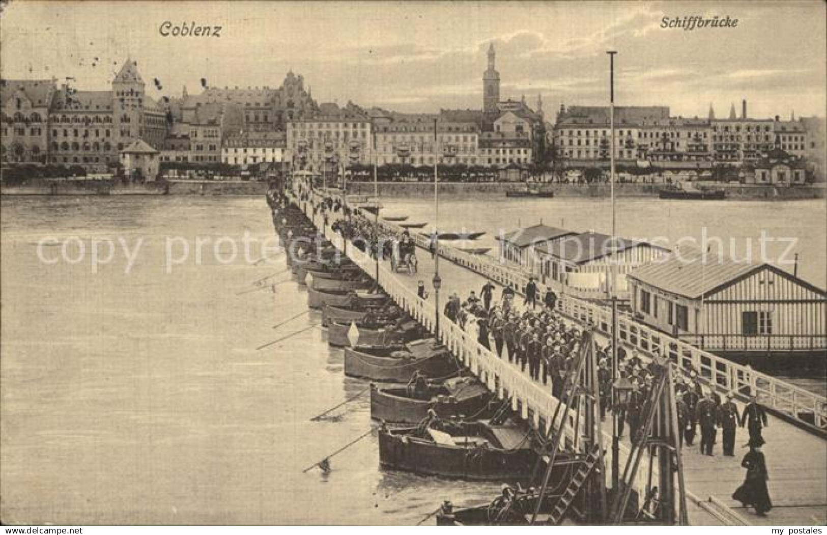 42569053 Coblenz Koblenz Schiffbruecke Koblenz Rhein