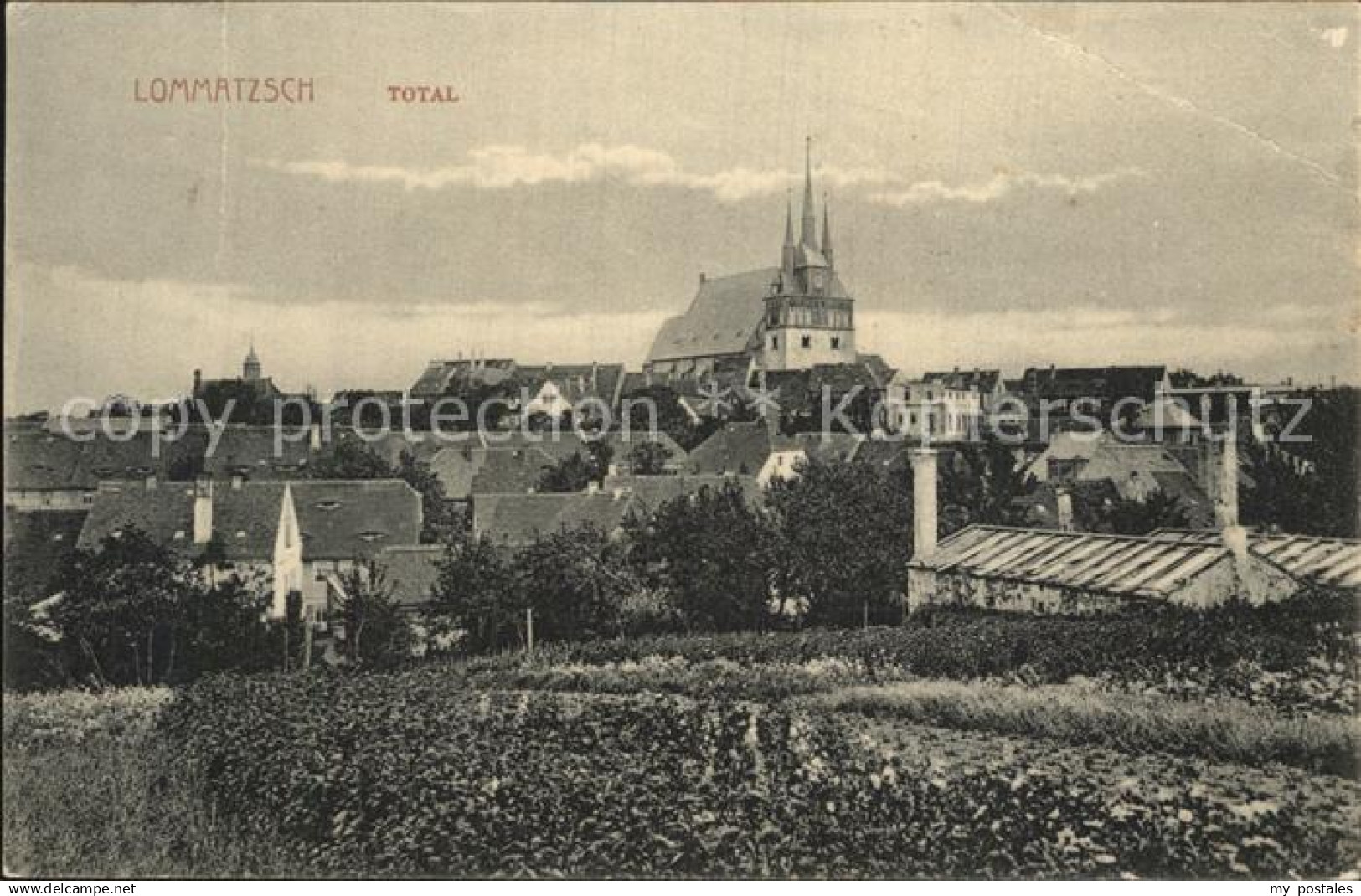 42581658 Lommatzsch Ansicht Kirche Lommatzsch