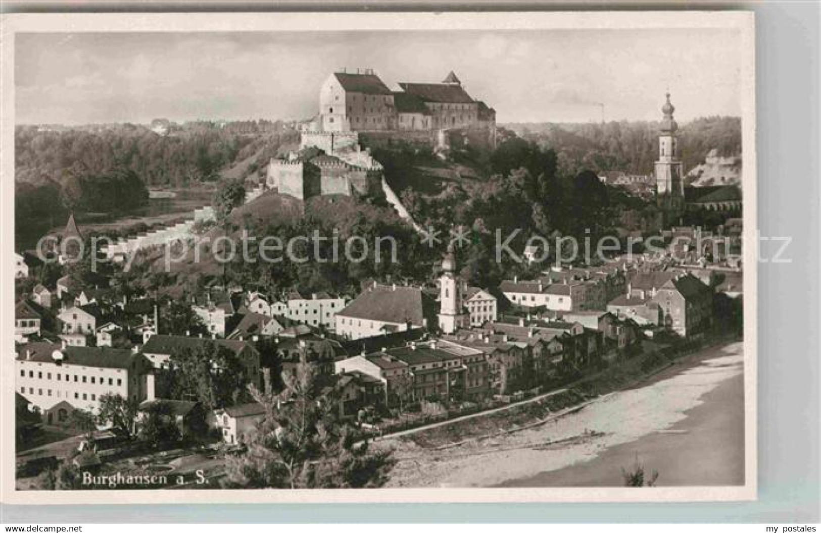 42652228 Burghausen Salzach Teilansicht Burghausen