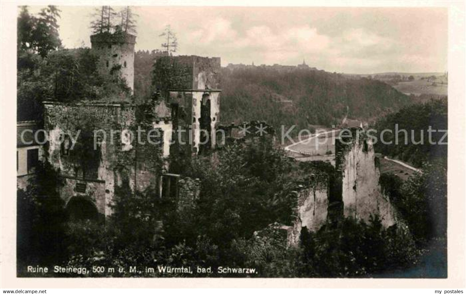 42655366 Bonndorf Schwarzwald Ruine Steinegg im Wuermtal Bonndorf