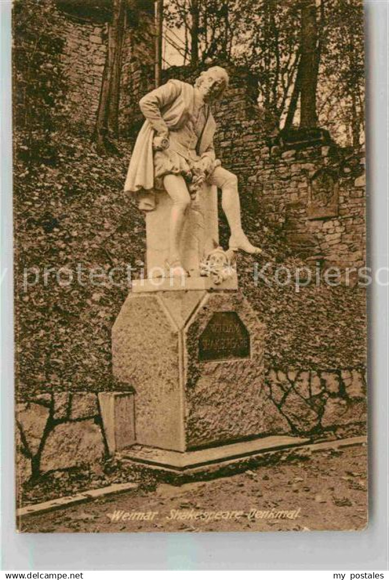 42683704 Weimar Thueringen Shakespeare Denkmal Weimar