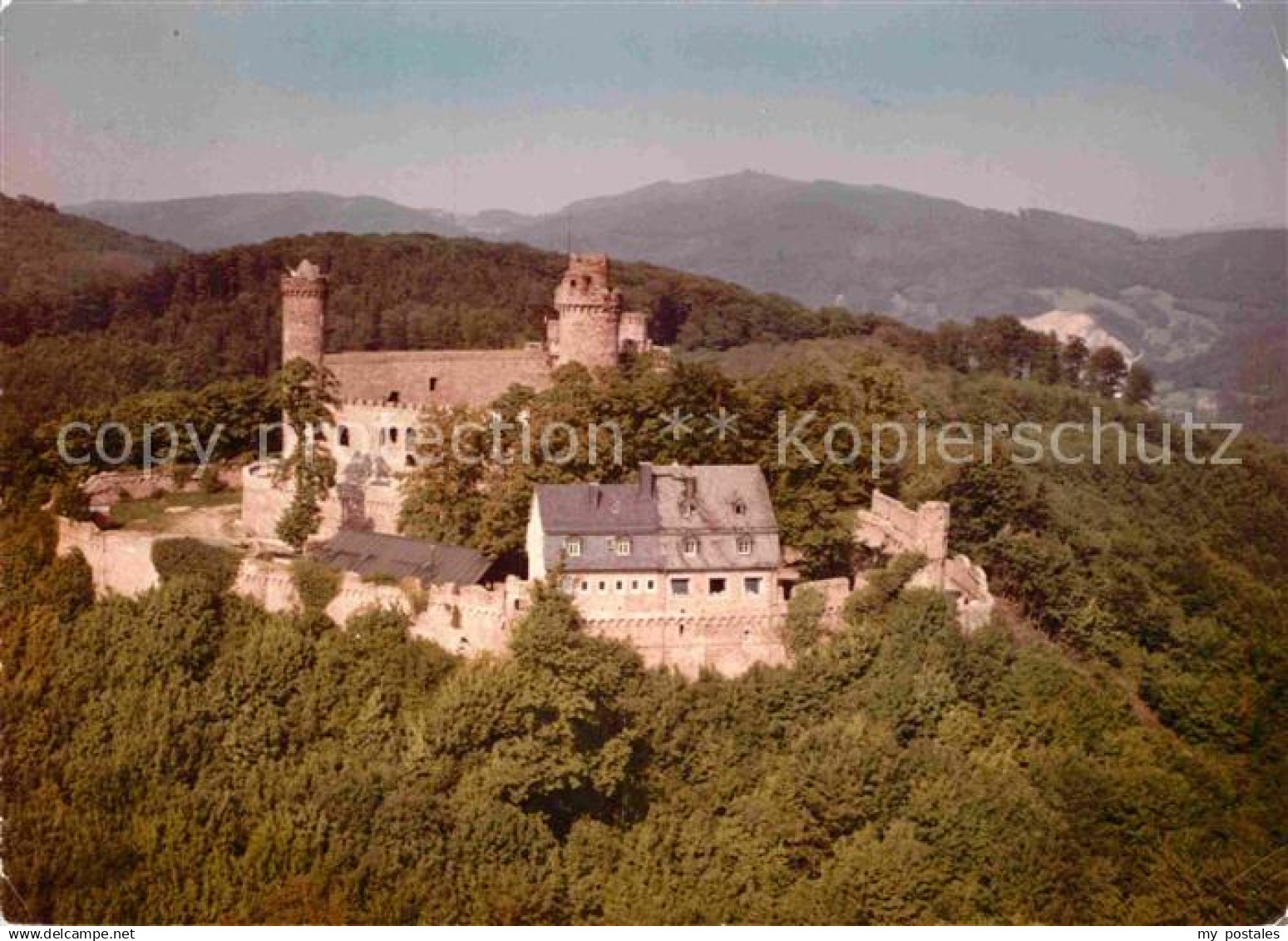 42902420 Auerbach Bergstrasse Schloss Auerbach Fliegeraufnahme Auerbach