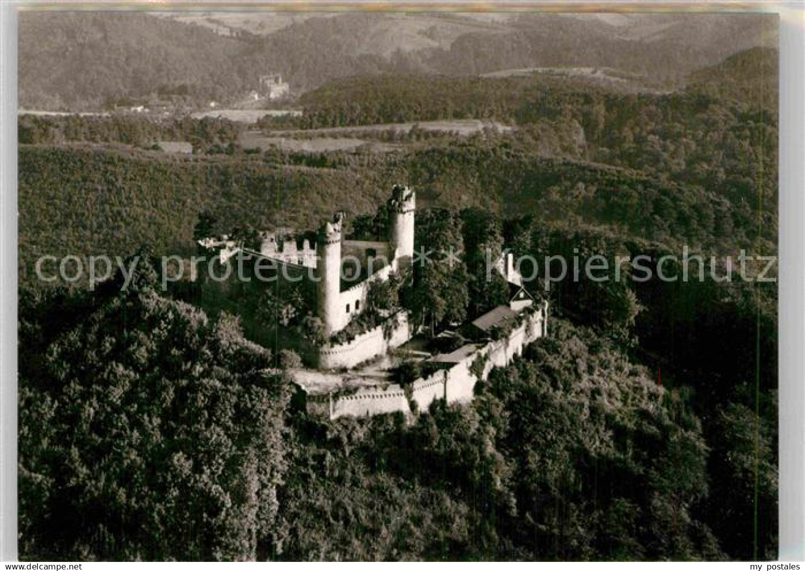 42904139 Auerbach Bergstrasse Fliegeraufnahme Schloss Auerbach Auerbach